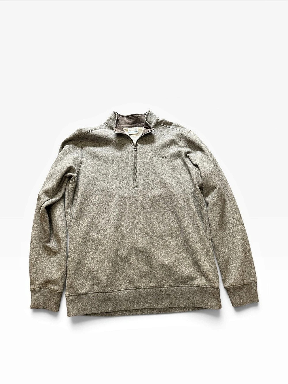 Columbia Men's Gray Quarter-Zip Pullover Like New